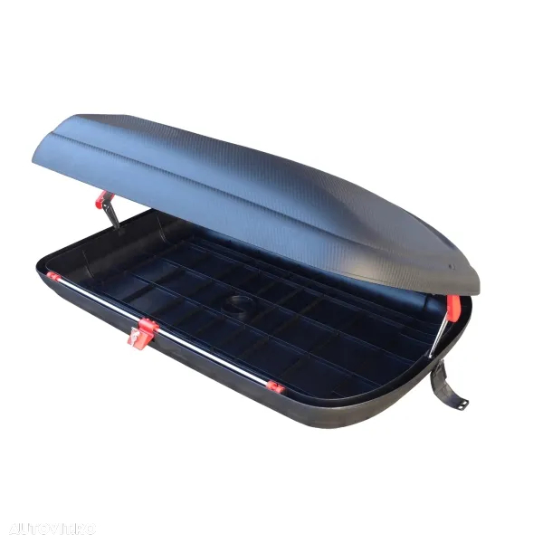 Cutie portbagaj Carbon Look 320L, Neagra, 131x77x34,Noua_Pret Importator - 3
