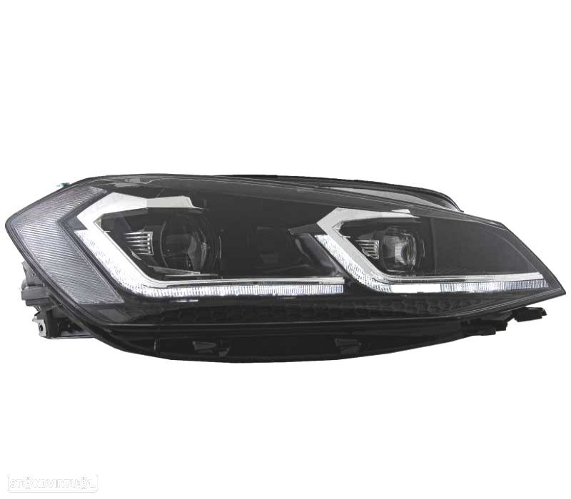 CONJUNTO FARÓIS FULL LED DINÂMICOS VOLKSWAGEN VW GOLF 7.5 17-19 LOOK R LINE - 3