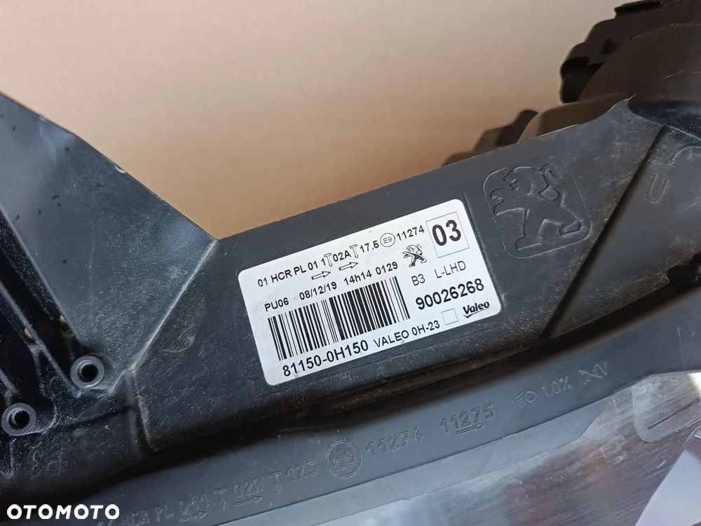 Lampa przednia lewa LED Peugeot 108 oryg 81150-0H150 - 4