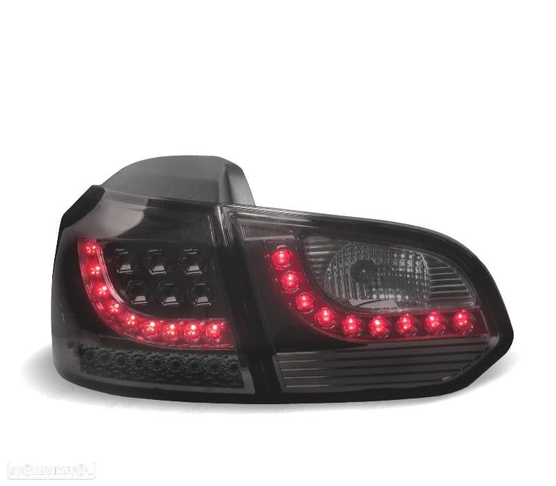 CONJUNTO DE FAROLINS PARA VOLKSWAGEN VW GOLF 6 08-12 FULL LED STYLE FUMADOS - 2
