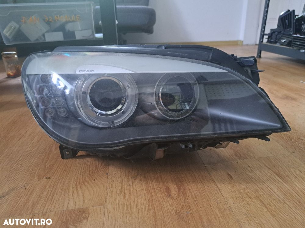 Far Dreapta Bi-Xenon BMW Seria 7 F01 F02 - Cod 7182140 - Original ZKW COMPLET (Defect prindere) - 1