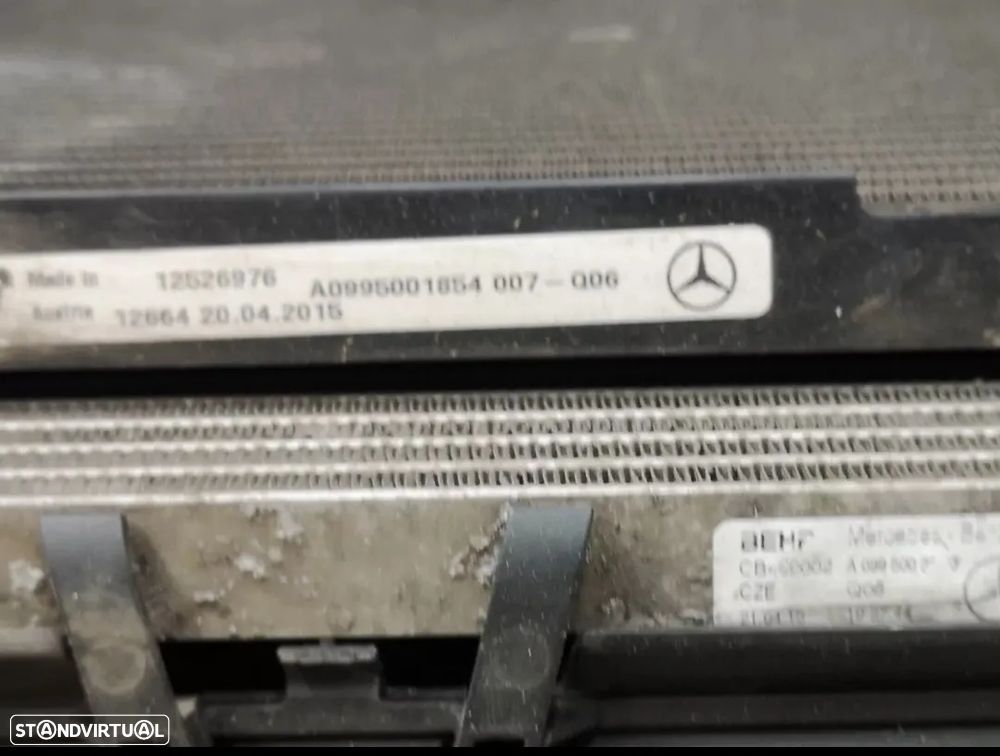 Conjunto Radiadores com Ventoinha ORIGINAL para Mercedes W222 S400 S500 Gasolina 2013+ - 13