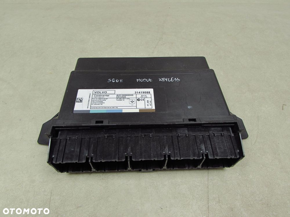 VOLVO S60 II V60 XC60 10-17 MODUL STEROWNIK KEYLESS 31419588 - 1