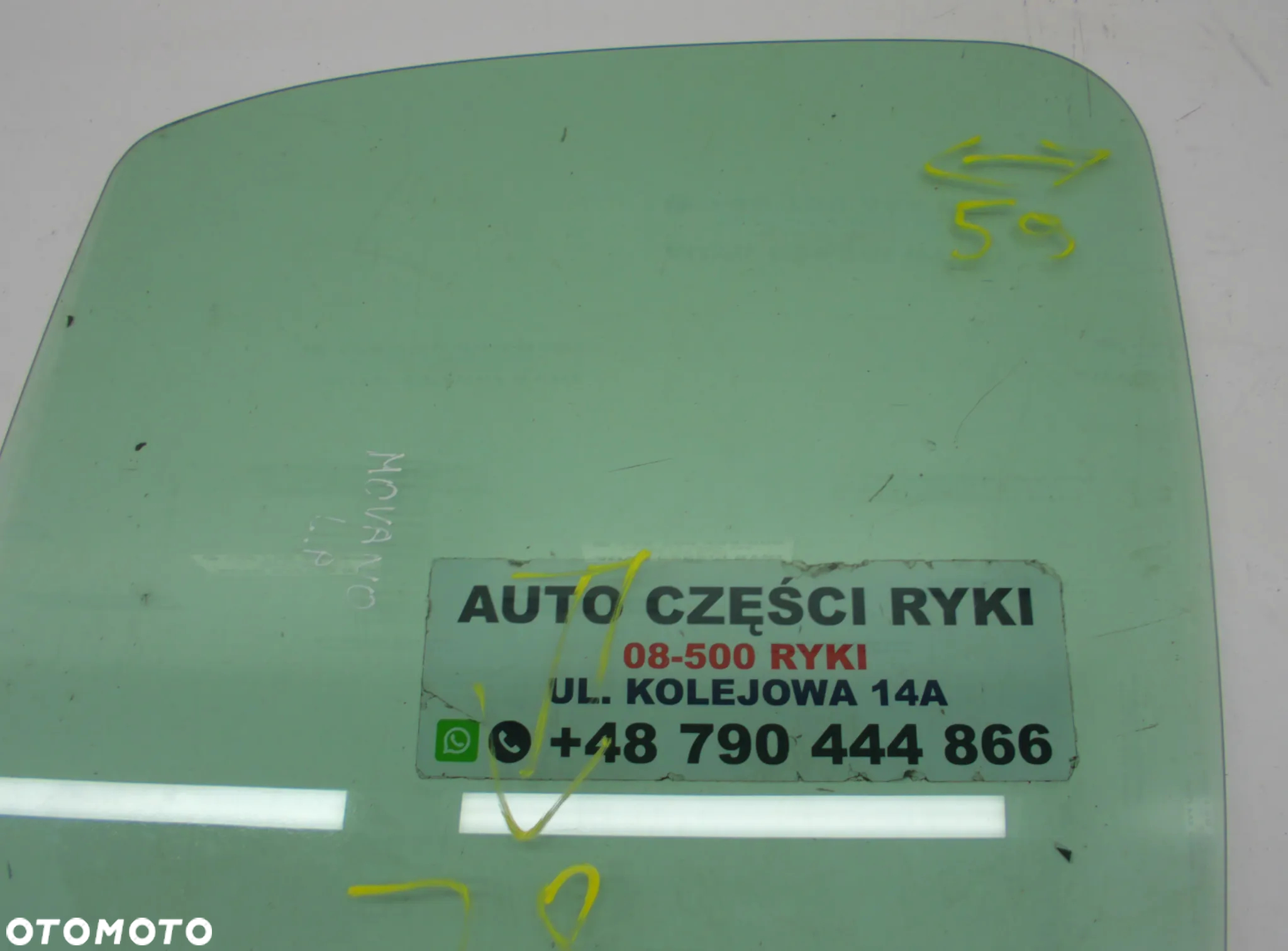 Movano Master  II Szyba boczna drzwi lewa prawa - 4