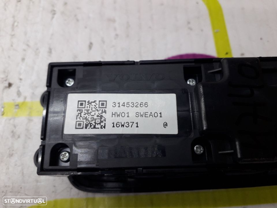 Comando de Vidros Frt / Esq Volvo XC60 de 2018 - Ref : 31453266 - NO320085 - 4