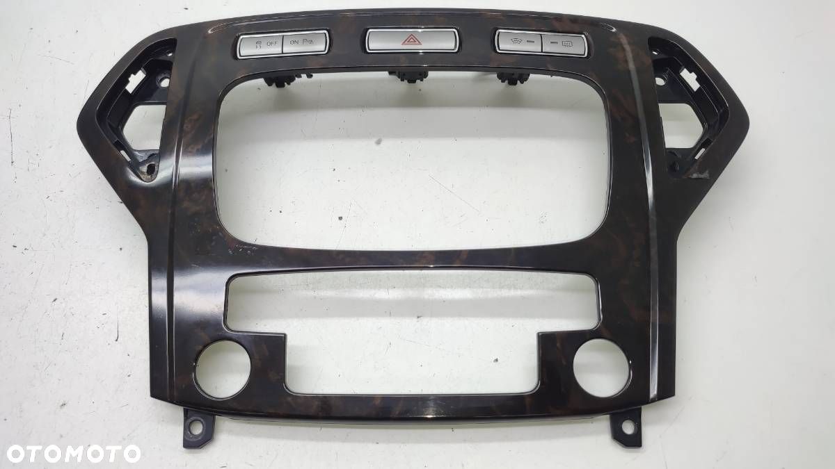 RAMKA RADIA KONSOLI DEKOR PANEL AWARYJNYCH FORD MONEO IV MK4 7S7118522 - 1
