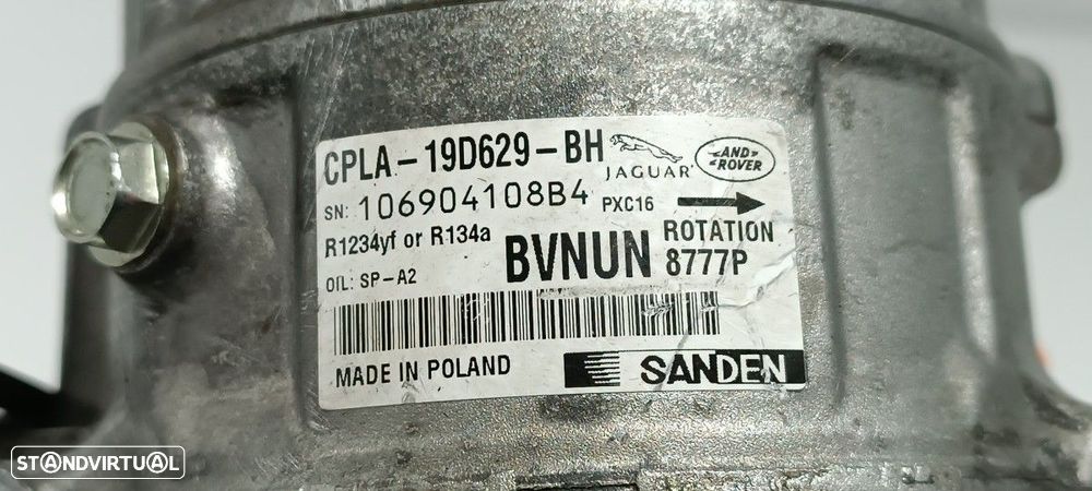 COMPRESSOR DE AR CONDICIONADO LAND ROVER RANGE ROVER EVOQUE EVOQUE - 2