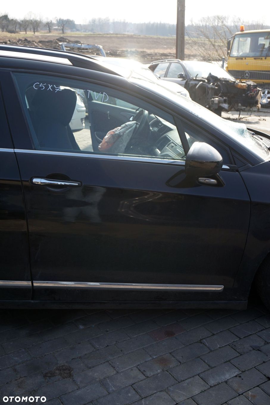 DRZWI PRZEDNIE PRAWE C5 III X7 KOMBI KTVD  CZARNY CITROEN 2008-2017 - 1