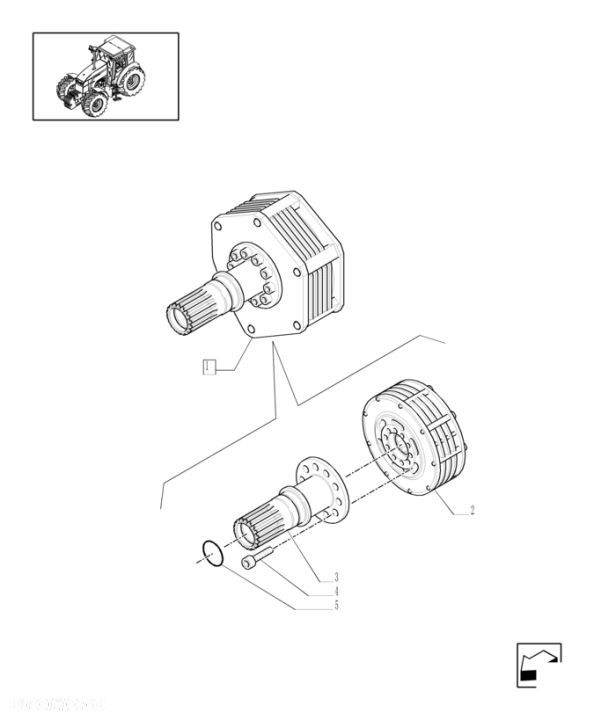 New Holland T6010 T6090 T6070 Sprzęgło wom 220.5mm od 87308837 - 1