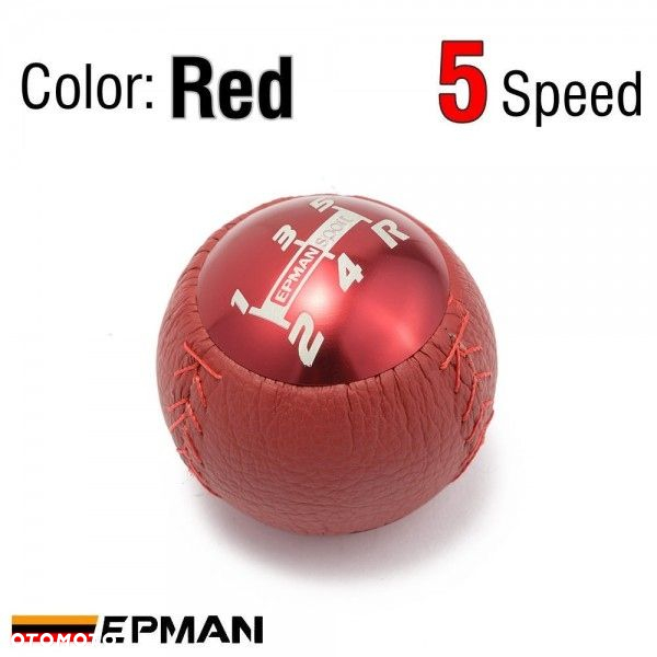 Gałka zmiany biegów MUGEN 5gear skóra z aluminium - gwint m10x1.5 EPMAN - 3