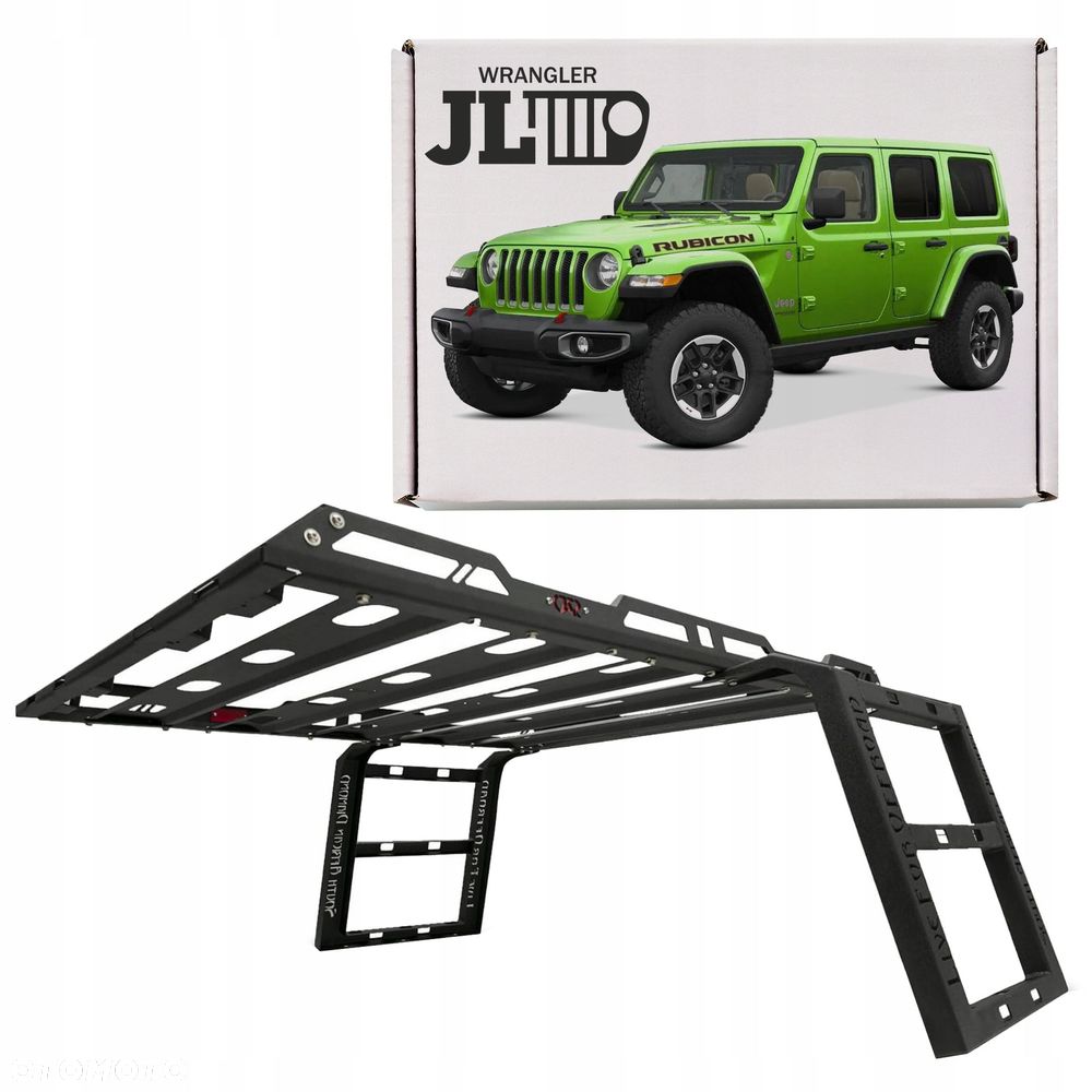 bagażnik dachowy z drabinką stal jeep wrangler jl 2018+ - 1