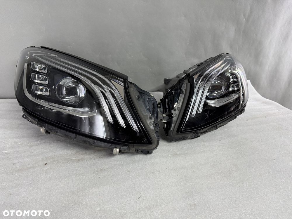 Lampa przednia lewa prawa Komplet Mercedes S LIFT W222 A222 Multibeam. - 1