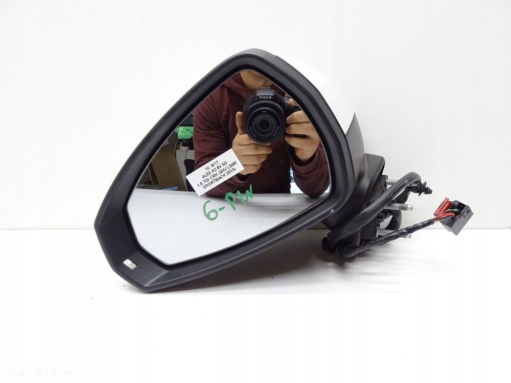 LUSTERKO LEWE LEWY PRZÓD PRZEDNIE AUDI A3 8V 5D LS9R 6 PIN - 1