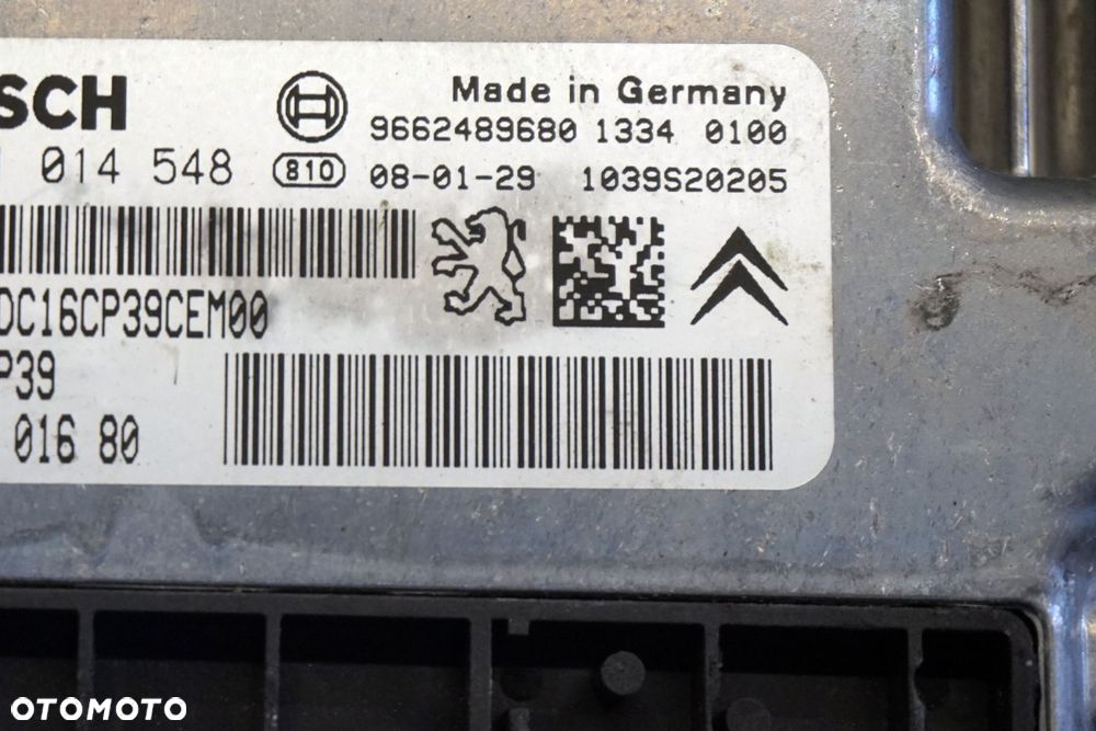 STEROWNIK SILNIKA KOMPUTER C5 III X7 2.2 HDI 9664801680 0281014548 CITROEN 2008-2017 - 4