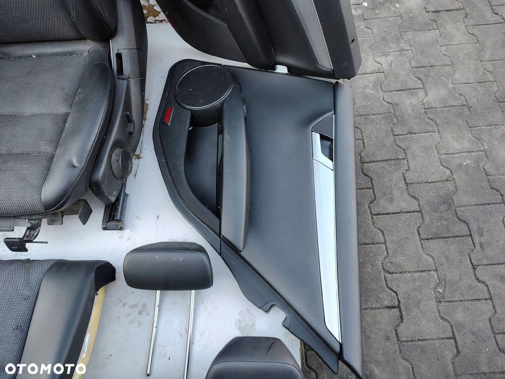 FOTEL FOTELE BOCZKI PÓŁSKÓRA KOMPLET MERCEDES KLASA C W204 SEDAN EUROPA - 10