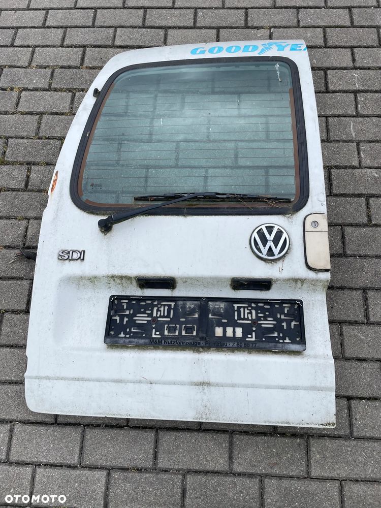 VW CADDY II 95-03 drzwi prawe lewe przód tył białe LB9A bez rdzy kompletne lusterko podnośnik szyby zamek lampa - 5
