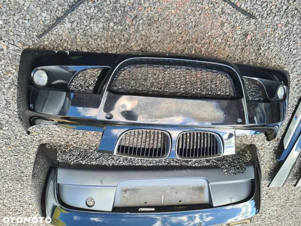 Zestaw zderzaków MPakiet BMW 1 E87 475 czarne nadkola zderzak przód tył listwy  progowe M-Pakiet PDC - 2