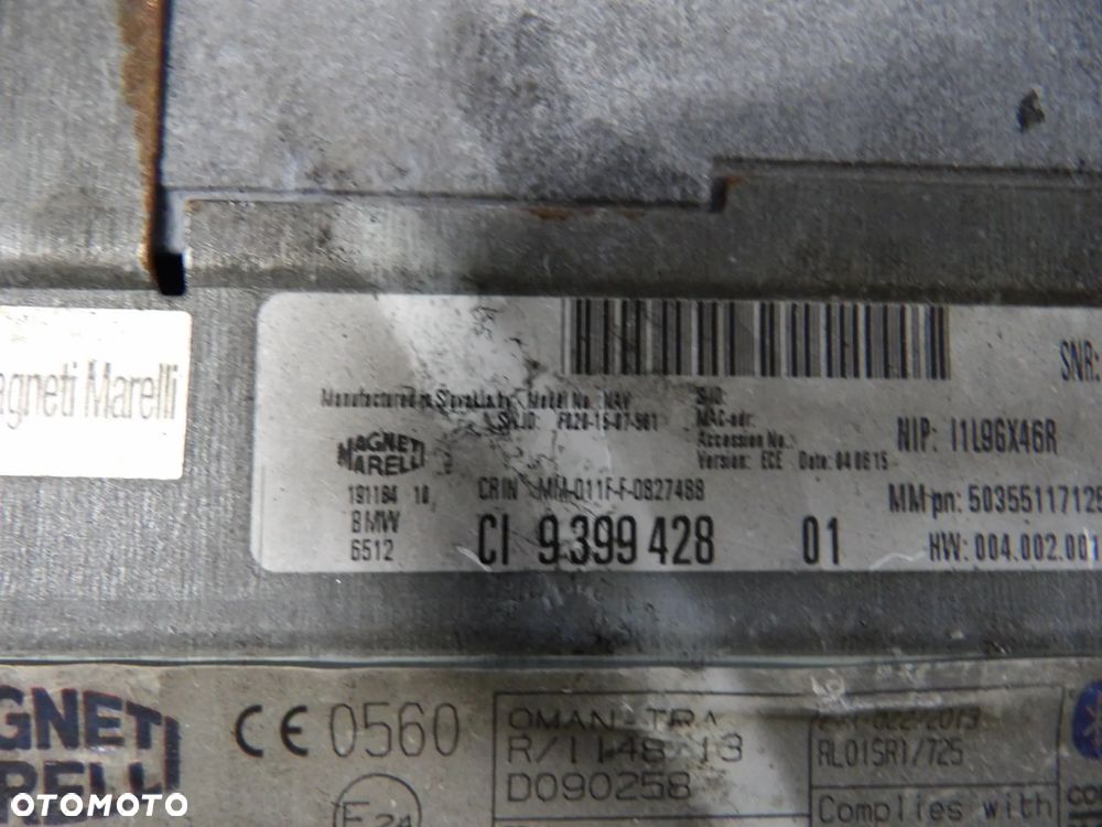 BMW - F45,F48,F55 - Headunit Basic -  MODUŁ NAWIGACJI GPS - 9399428 - 3