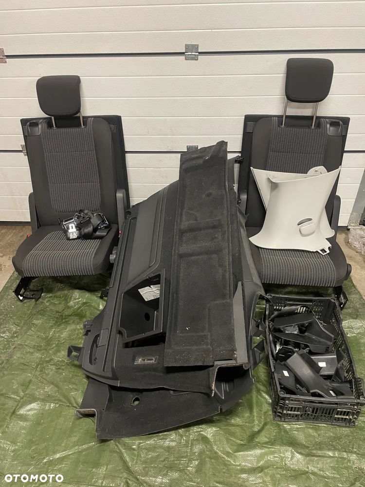 SHARAN 7N ALHAMBRA II fotele 3 rząd komplet pasy boczki - 1