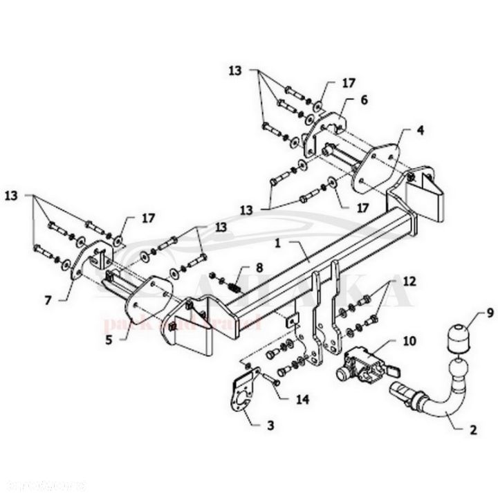 Hak Holowniczy Automat Do Bmw Seria 3 E46 Sedan, Coupe, Cabrio 1998-2005 - 3