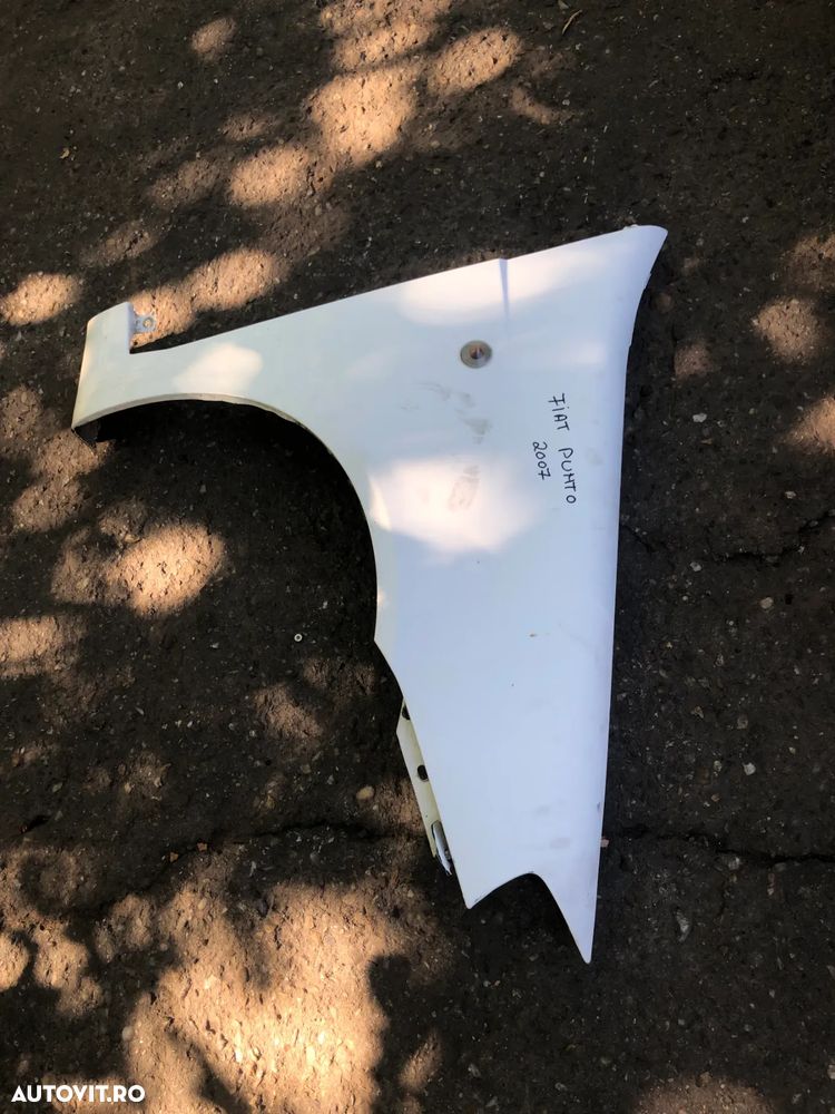 Aripa dreapta fata Fiat Punto alb 2007 - 4