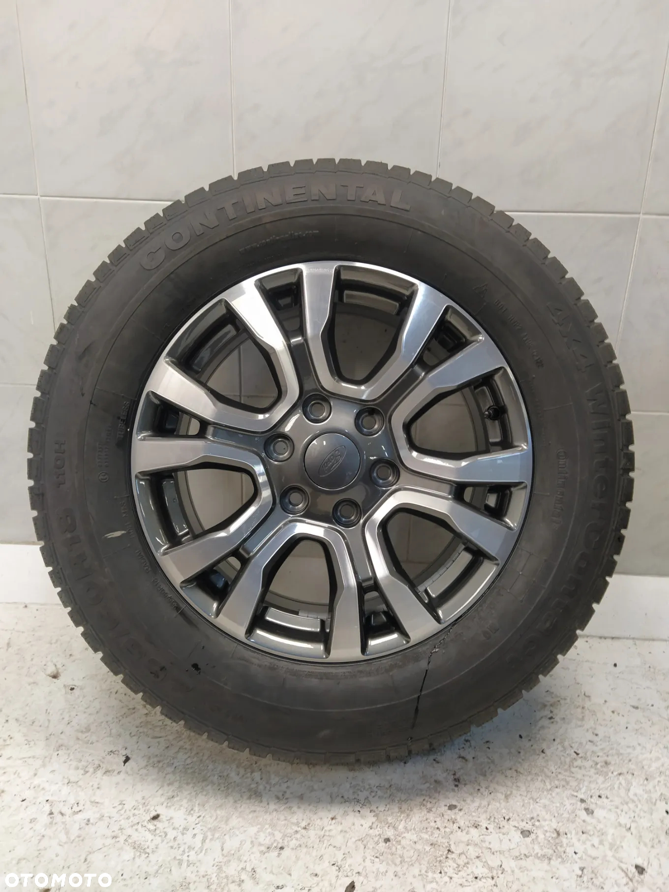 FORD RANGER FORD EVEREST 8X18 ORYGINALNE FELGI ALUMINIOWE R18 ET55 6X139.7 OPONY CONTINENTAL 265/60 KOŁA ZIMA BIEŻNIK ok 8.50mm DEKIELKI FORD NOWY KOMPLET - 10
