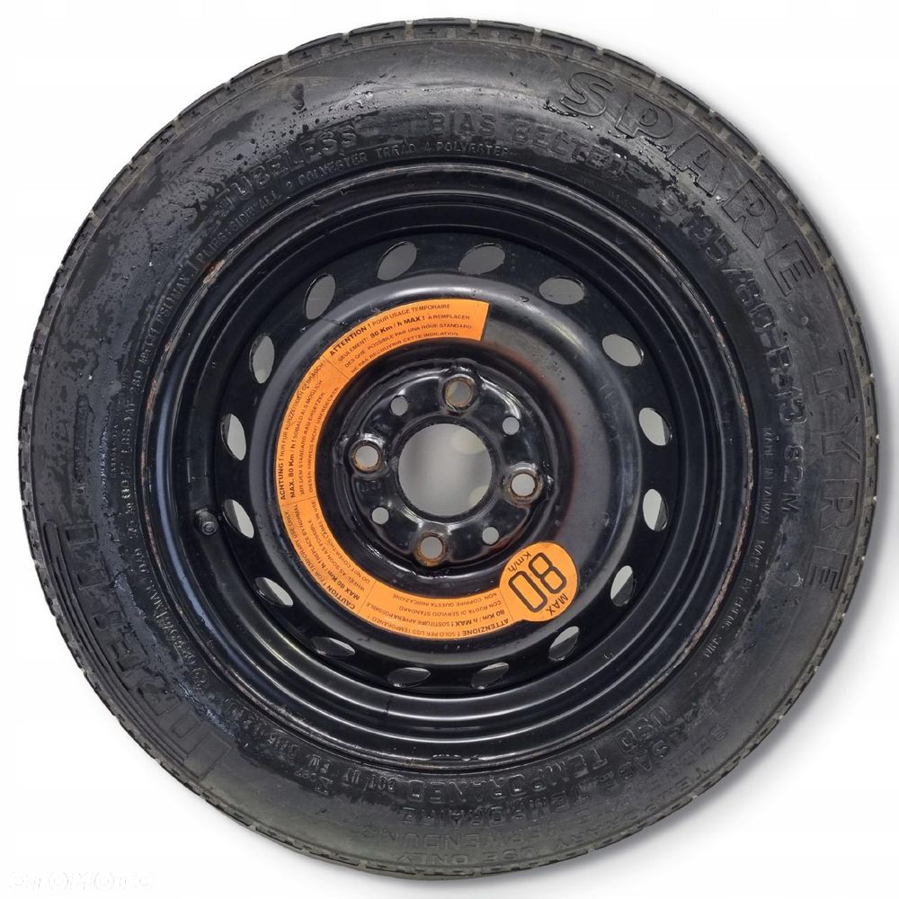 KOŁO DOJAZDOWE Fiat Panda 135/80 B13 R13 4x98 dojazdówka 50BX13H - 1