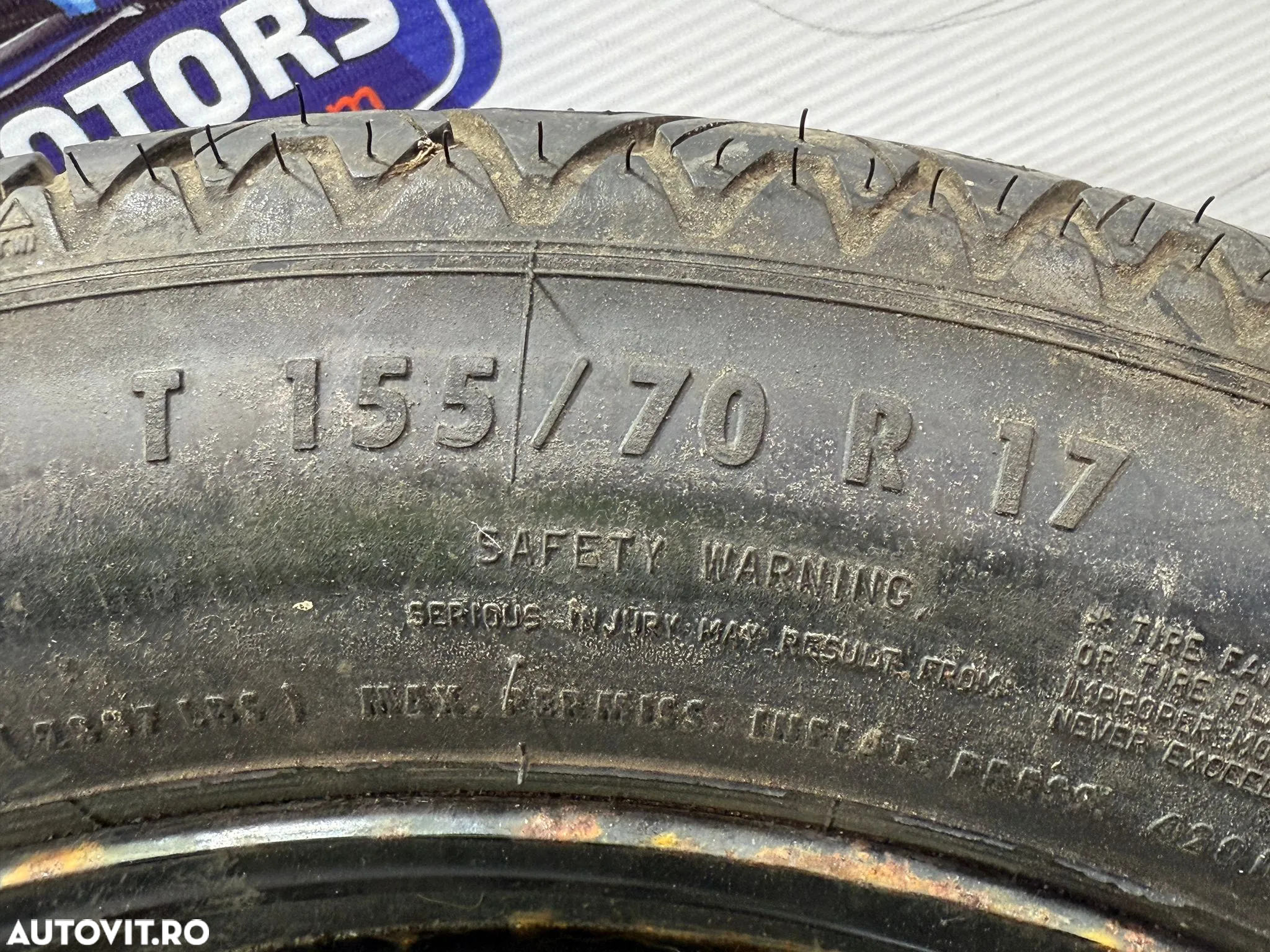 ROATA REZERVA MERCEDES BENZ W211 E280 CDI 2006 COD OEM T15570R17 T155/70R17 2002-2009 - 6