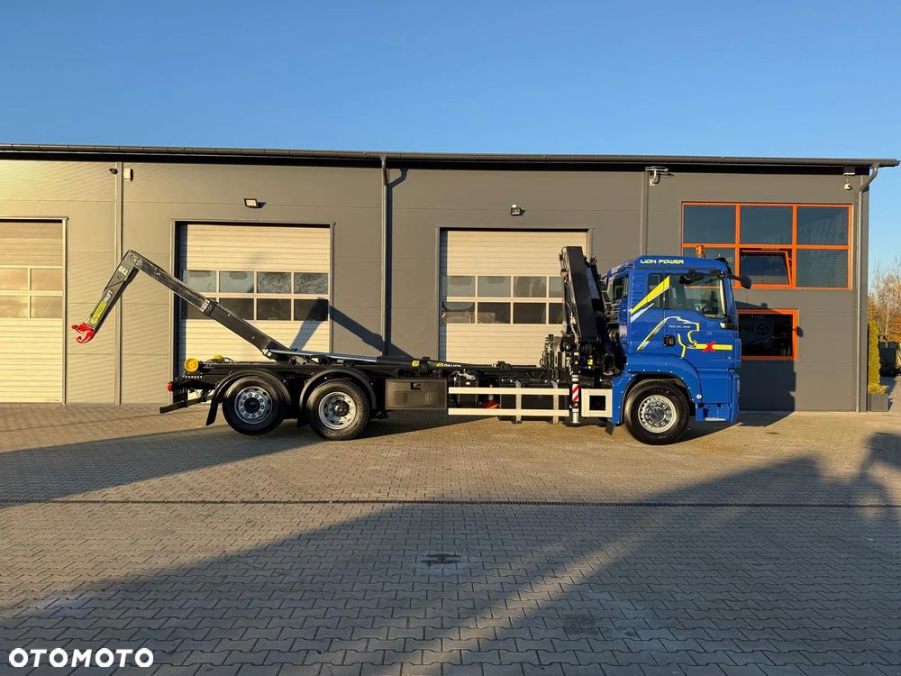 MAN TGS TGX TGM 26.360 // hakowiec // żuraw HMF 1420 K2 // 6x2 kipper crane kran żuraw dźwig - 22