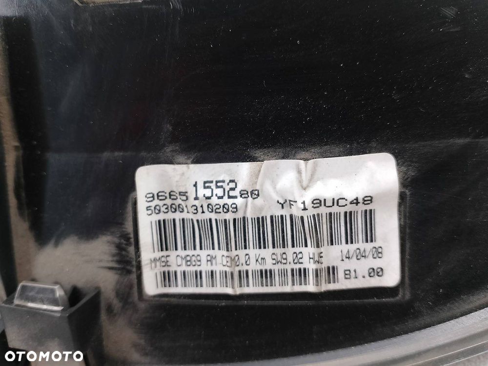 LICZNIK FIAT SCUDO II 2.0 MULTIJET DIESEL 9665155280 - 6