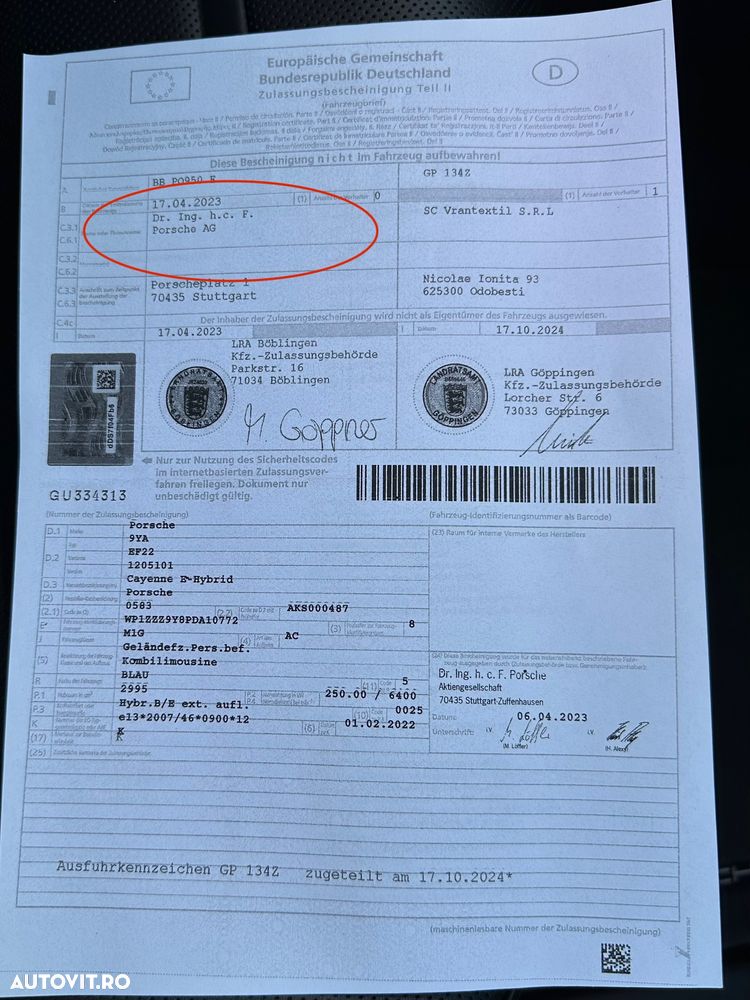 Porsche Cayenne E-Hybrid Tiptronic S Platinum Edition - 27