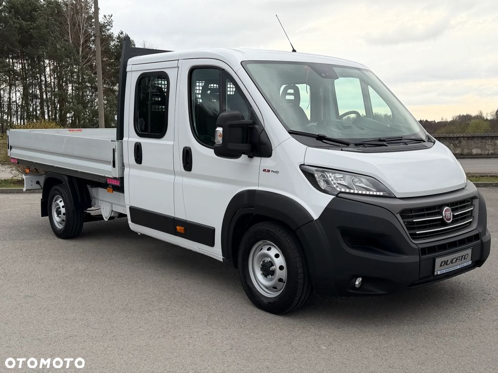 Fiat Ducato Doka 7 osób / Brygadowy / Paka 3.3m / Wzmacniany Maxi Koła 16" / Silnik Iveco 2.3 140km  / Ledy / Bogate wyposażenie / Zadbany jak nowy / 1 Właściciel / Salon PL / FV23% - 4
