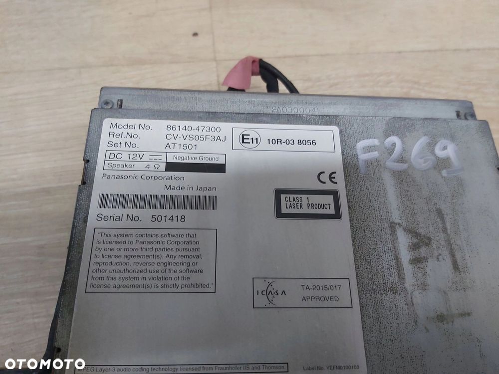 Toyota Prius IV xw50 Radio ekran Nawigacja GPS Harman 6434C-BE2808 - 5