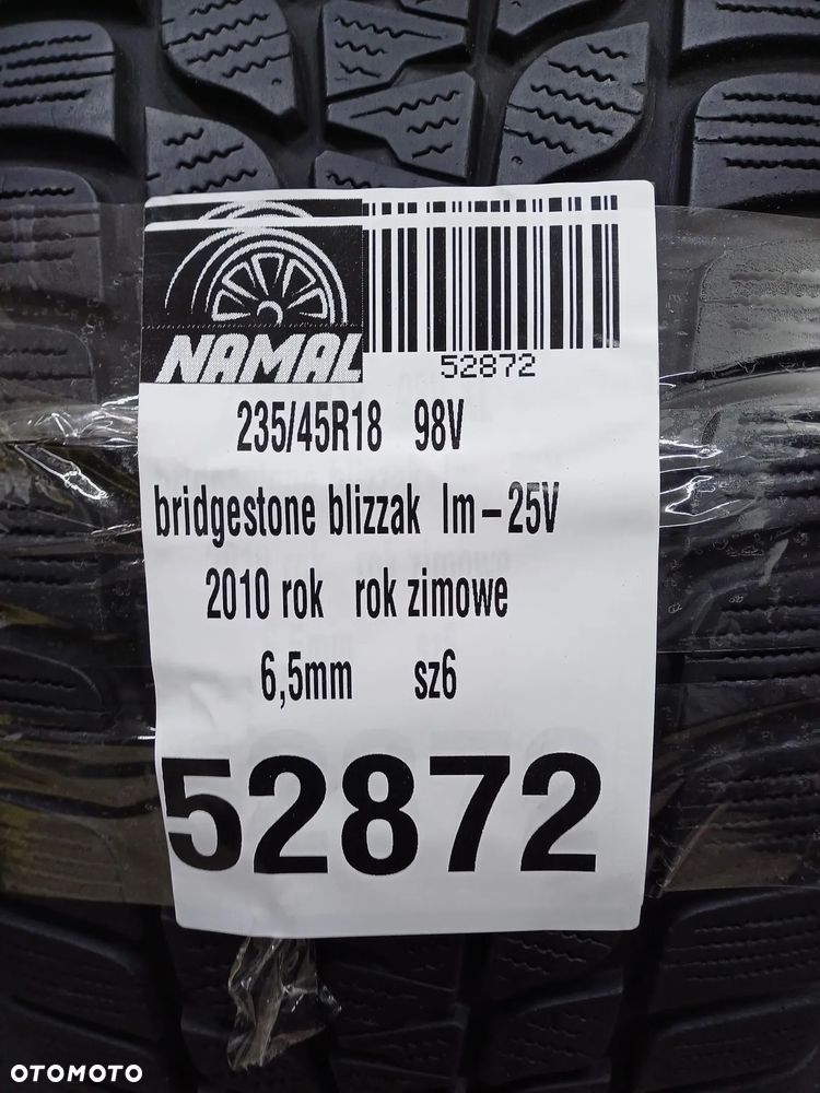 zimowa Bridgestone Blizzak LM-25 235/45R18 6.5mm opona pojedyncza 52872 - 8