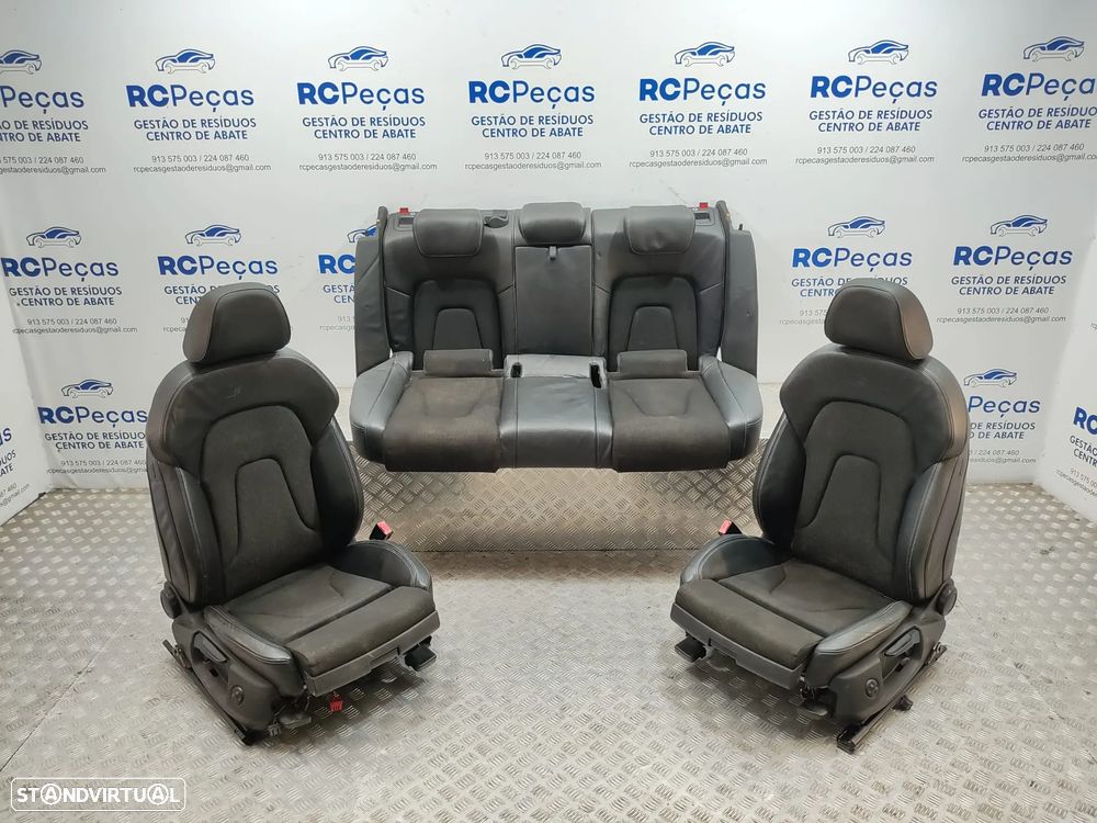 Conjunto Bancos Originais Pele E Tecido Audi A4 B8 S-Line Carro 5 Portas - 10