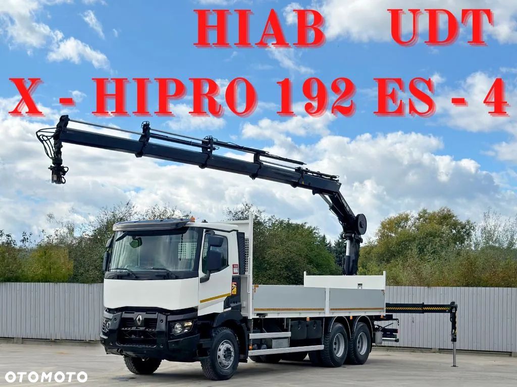Renault C 430 * SKRZYNIA 6,80 m * HIAB X-HIPRO 192 ES-4 + PILOT/ 6x4 - 1