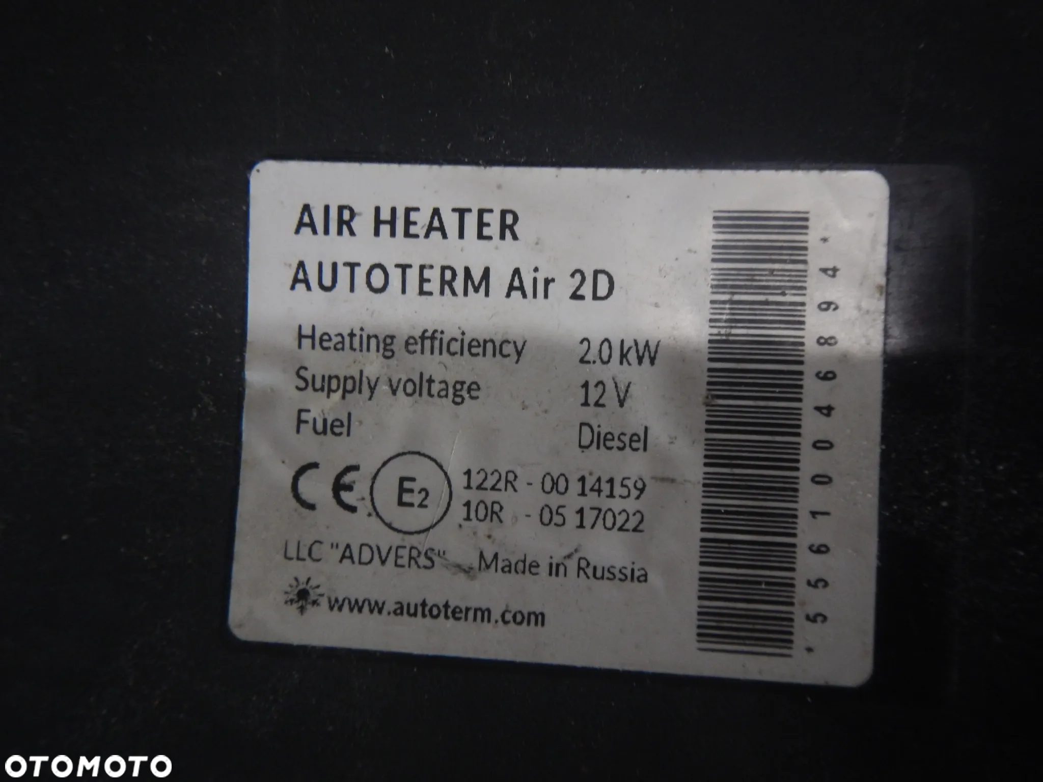 OGRZEWANIE POSTOJOWE WEBASTO AUTOTERM AIR 2D - 3