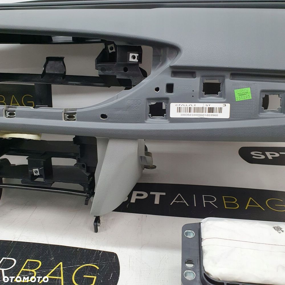 AUDI A6 C7 A6 4G DESKA ROZDZIELCZA KONSOLA KOKPIT PULPIT PODUSZKI AIRBAG AIR BAG PASY KIT SET - 5