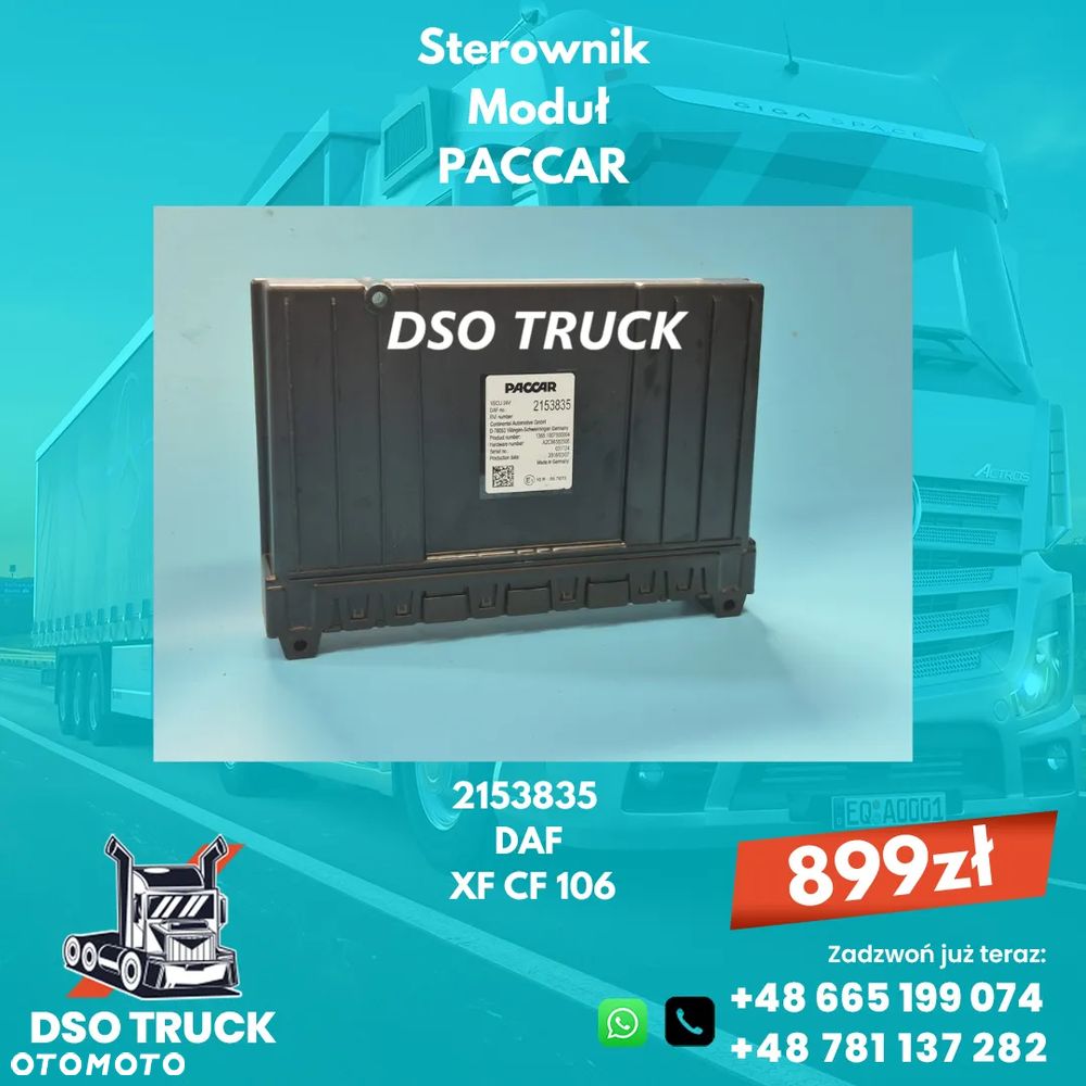 Sterownik Modul VECU PACCAR 2153835 DAF XF CF 106 - 1