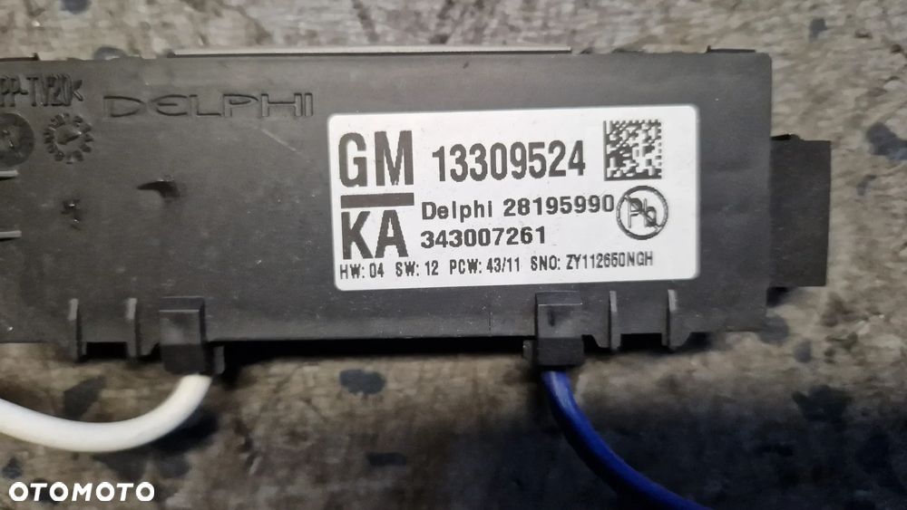OPEL ASTRA J MODUŁ STEROWNIK ALARMU 13309524 - 2