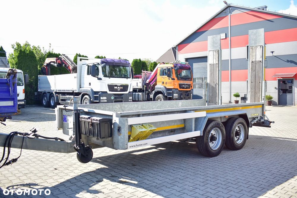 Humbaur /Humer przyczepa do przewozu maszyn budowlanych DMC : 8900 Kg / OCYNK/ Regulowane najazdy / Sprowadzona !