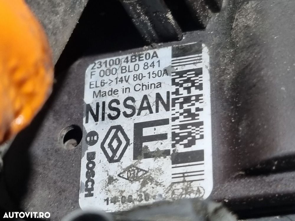 Alternator Nissan X - Trail T32 1.6 D 2014 - 2017 130CP 1598CC R9M Euro6 (1495) Diesel ... - 4