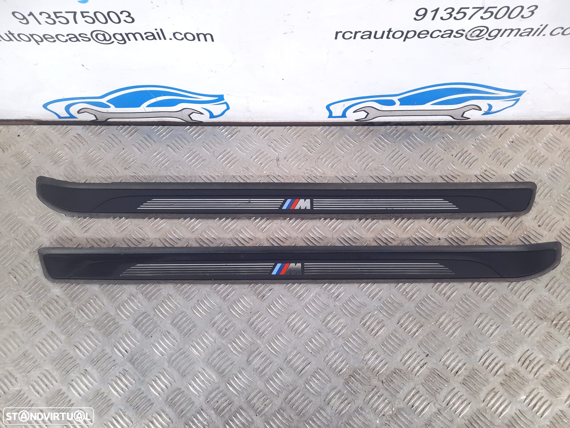 SOLEIRA SOLEIRAS BMW SERIE 1 E81 E82 PACK M 514780452919 51478045291 80452919 8045291 PROTEÇÃO PLACA PLACAS PÉ PORTA FRENTE FRONTAL - 2