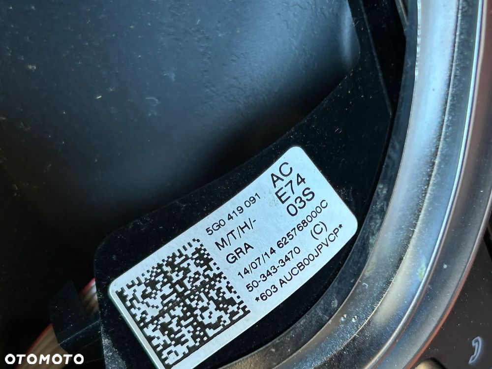 KIEROWNICA GRZANA ŁOPATKI 5G0419091AC VW GOLF 7 PASSAT B8 - 7