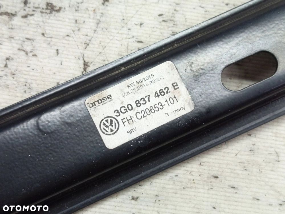 MECHANIZM SZYBY PRAWY PRZÓD PRZEDNI VW PASSAT B8 3G0837462B - 4