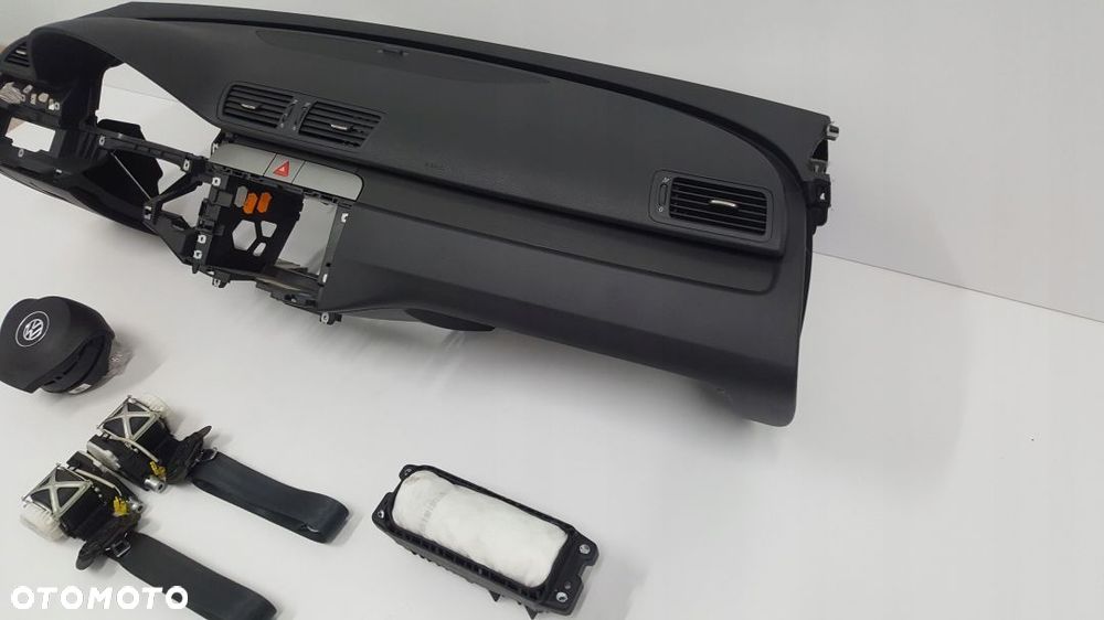 VW PASSAT B6 CC DESKA ROZDZIELCZA KONSOLA KOKPIT PULPIT PODUSZKI AIRBAG AIR BAG PASY KIT SET - 3