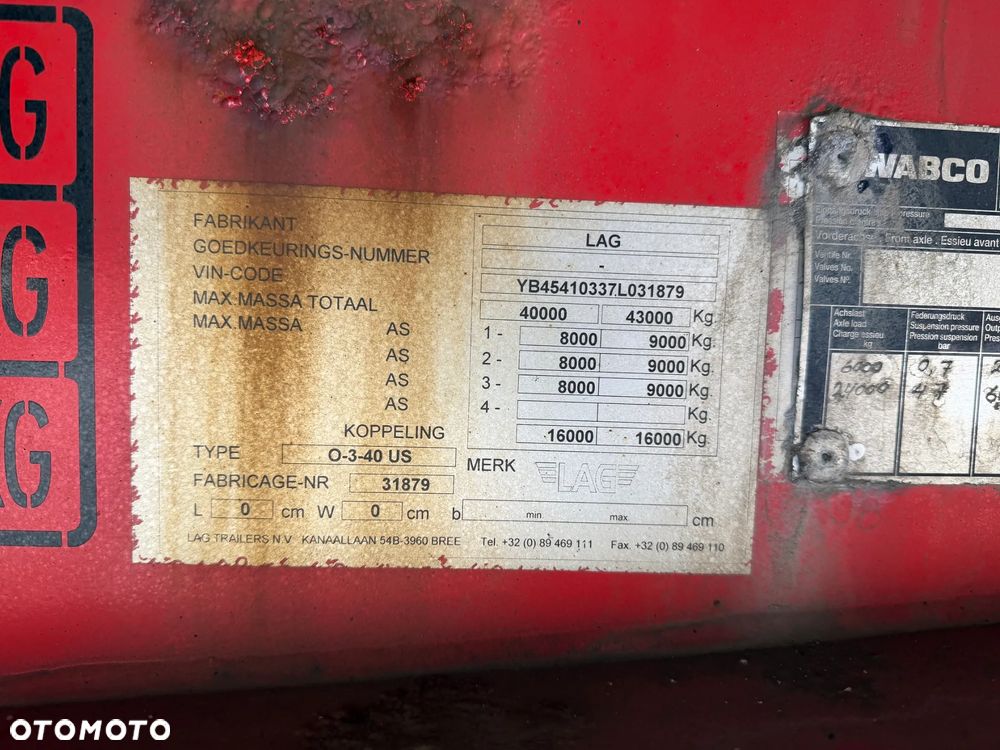 Lag Niskopodwoziowa Rozciągana 4,50 m 2007 rok - 13
