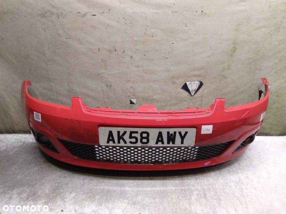 } ZDERZAK PRZÓD PRZEDNI FORD FIESTA MK.6 6 VI LIFT FL K2 CZERWONY HALOGENY - 1