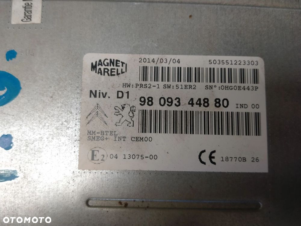 PEUGEOT CITROEN RADIO 9809344880 - 3