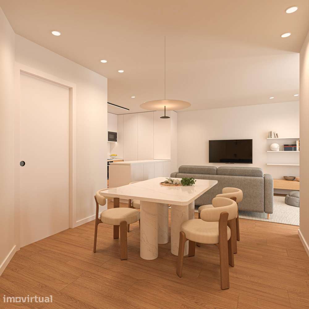 Apartamento T1+1 com Terraço de 70m² em Ferreiros – Braga - Grande imagem: 2/8